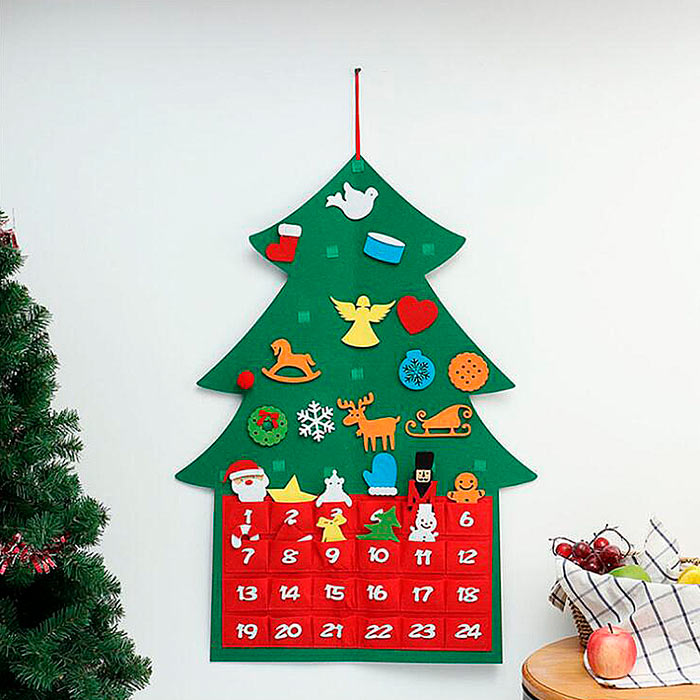 AdventTree, božićno drvce od filca s kalendarom - Image 4