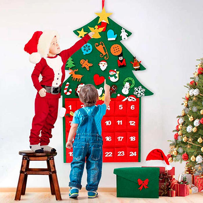 AdventTree, božićno drvce od filca s kalendarom - Image 6
