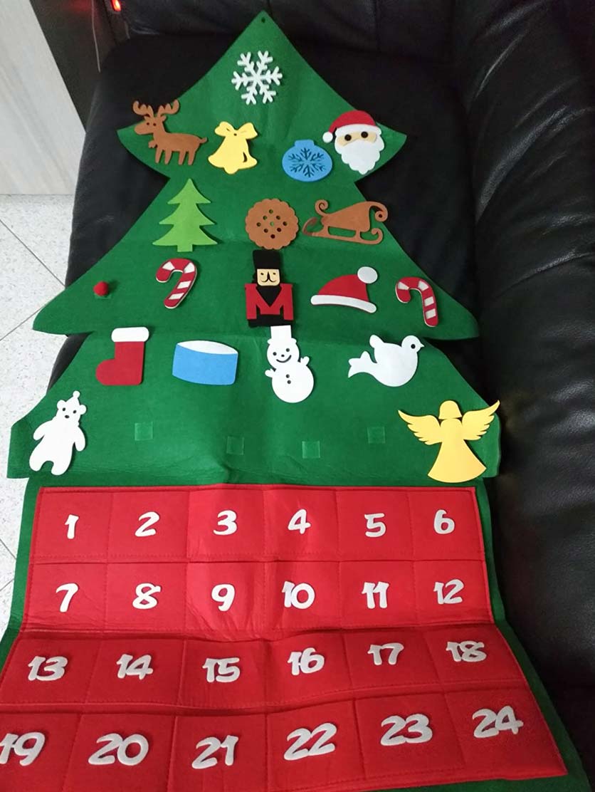 AdventTree, božićno drvce od filca s kalendarom - Image 10
