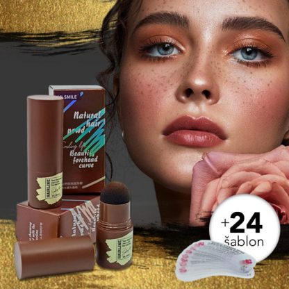 BROWSTAMP-TR, Set za oblikovanje obrva s šablonama i pigmentom - Image 1