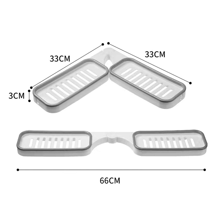 BathroomShelf, polica za kupaonicu koja se može postaviti pod kutom od 90° ili 180° - Image 2
