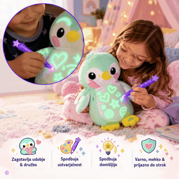 Plišani pingvin koji svijetli u mraku, BestFriend - video