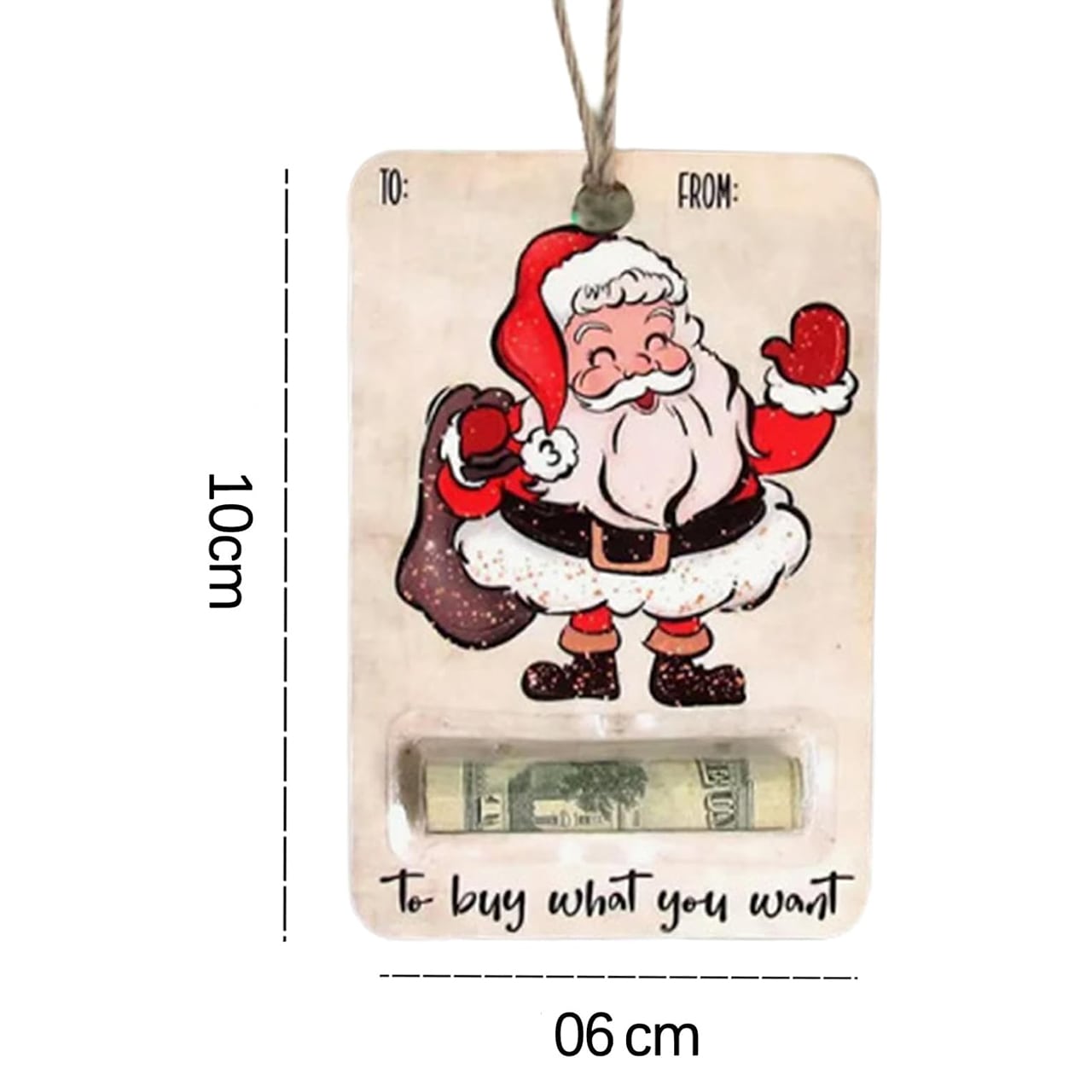 BestGift, božićna čestitka s pretincem za novac (3 komada) - Image 1
