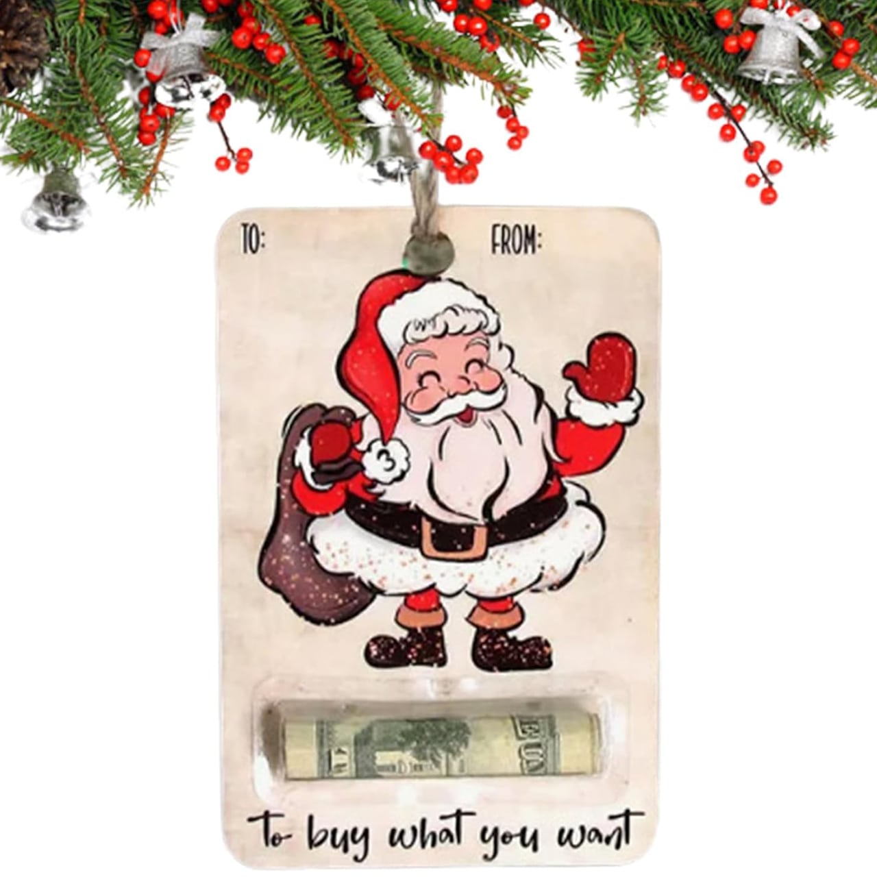 BestGift, božićna čestitka s pretincem za novac (3 komada) - Image 3