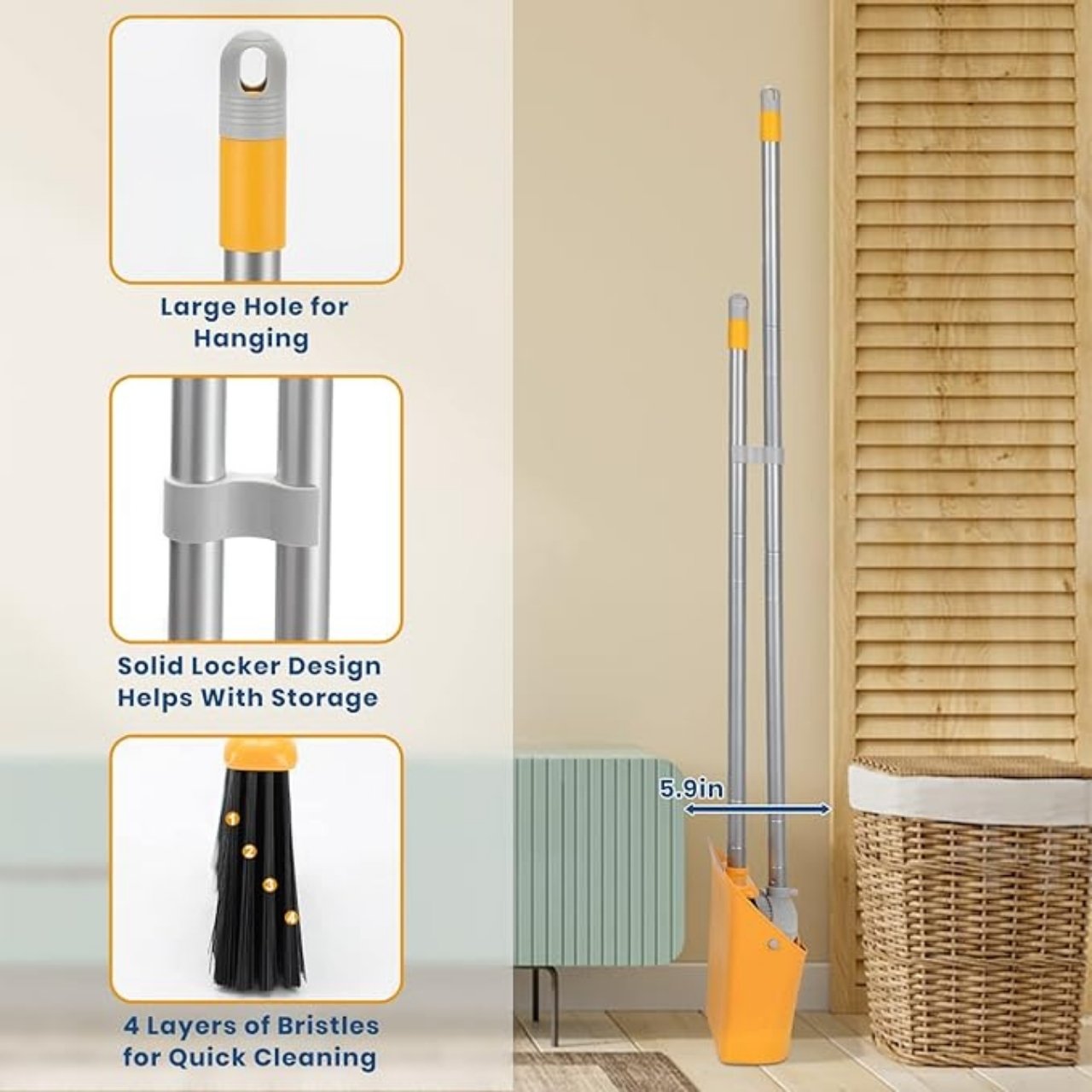 Broom, inovativni set metle i lopatice za smeće - Image 2