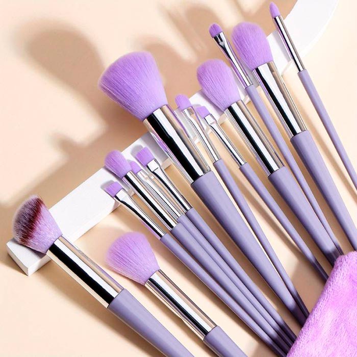 BrushSet, 13-dijelni set kistova za šminkanje s torbicom za nošenje - Image 5