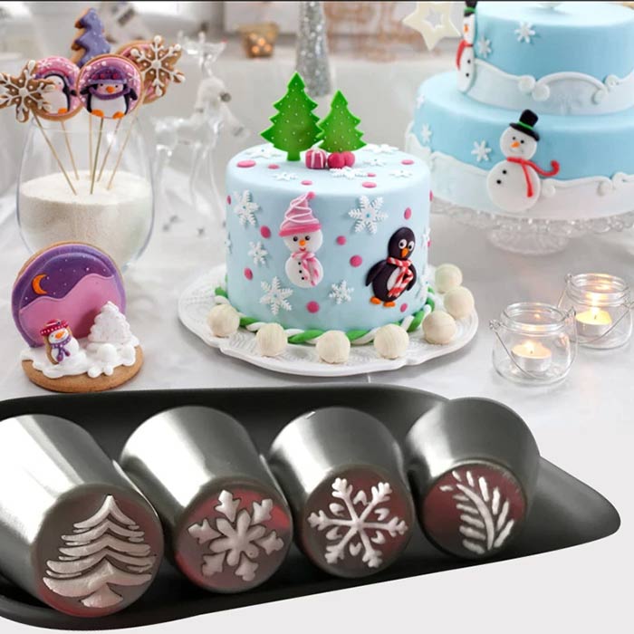 ChristmasNozzles, blagdanske dekoracije za kolače i ostale slastice - Image 2