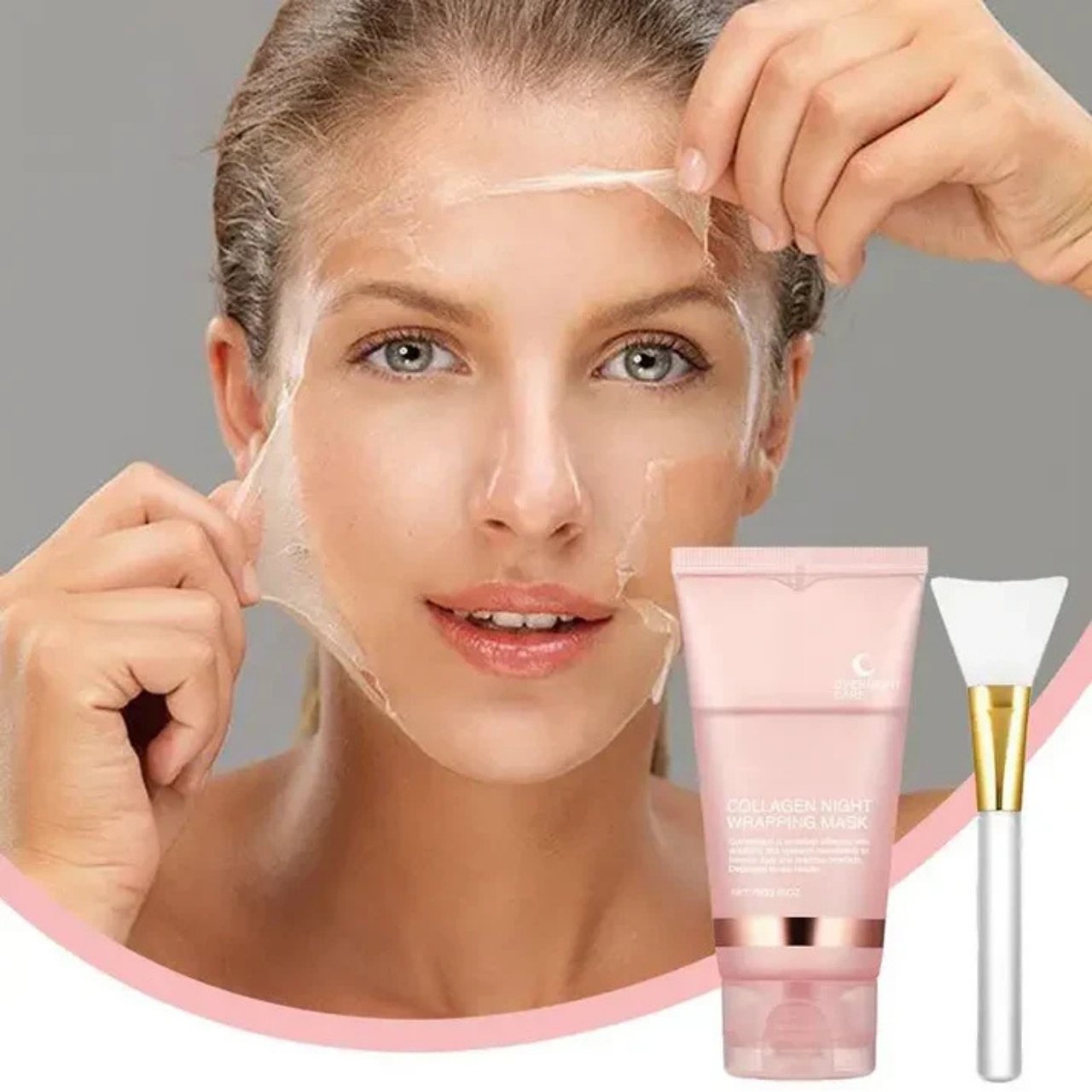 CollagenMask, kolagenska noćna maska za lice s efektom peel-off (1+1 GRATIS ) - Image 7