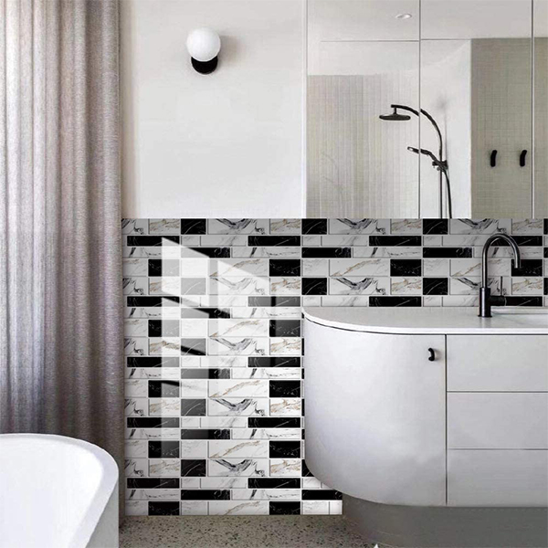 DecorWallpaper, trodimenzionalne zidne naljepnice kao imitacija pločica (12 kom.) - Image 3