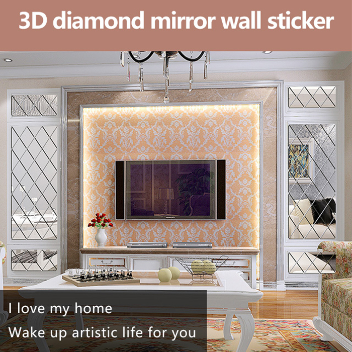 DiamondMirror, zrcalne naljepnice u obliku dijamanta koje osvjetljavaju i uljepšavaju svaku prostoriju (32 kom.) - Image 9