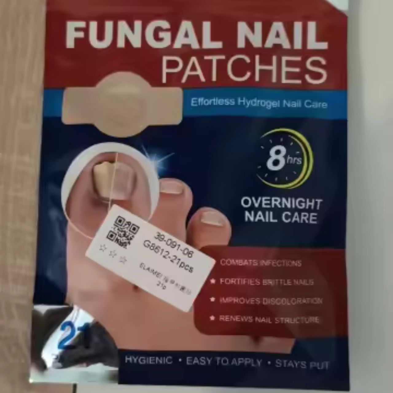 FungalPatches, obnavljajuće flastere za njegu oštećenih noktiju (21 kom.) - Image 2
