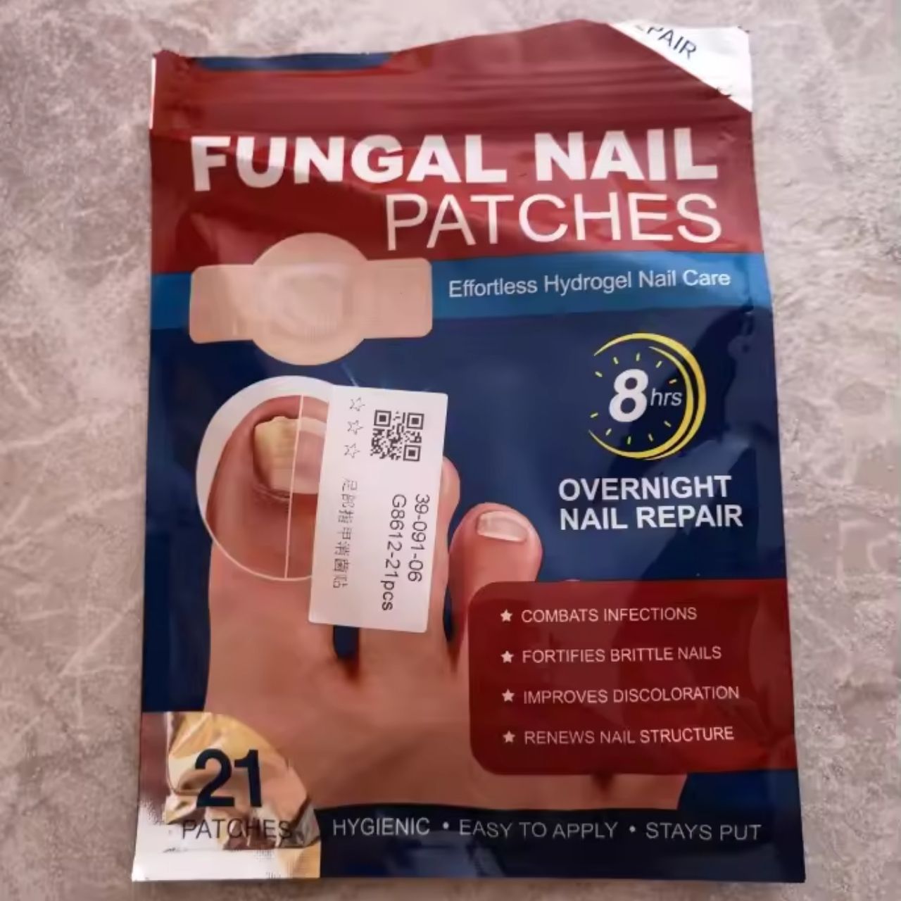 FungalPatches, obnavljajuće flastere za njegu oštećenih noktiju (21 kom.) - Image 5