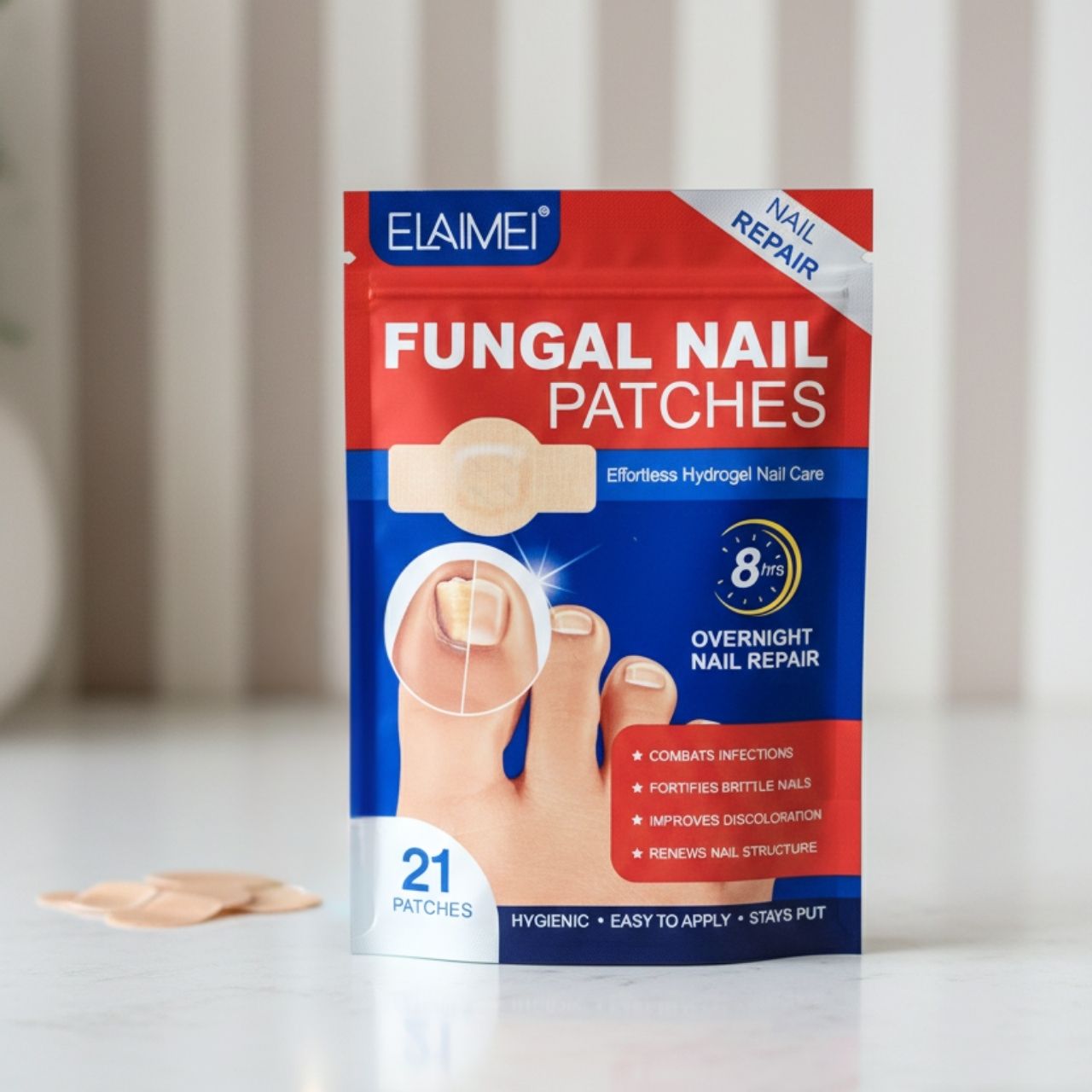FungalPatches, obnavljajuće flastere za njegu oštećenih noktiju (21 kom.) - Image 9