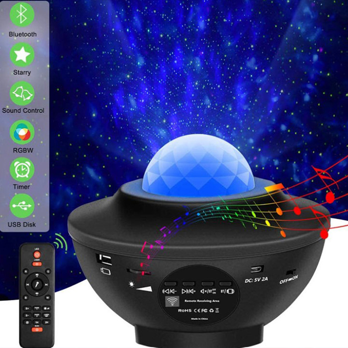 GalaxySky, zvučnik i projektor zvijezda s uključenim daljinskim upravljačem - Image 7