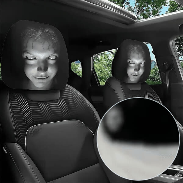 Strašne navlake za naslone za glavu u automobilu (2 komada), GhostFace - video