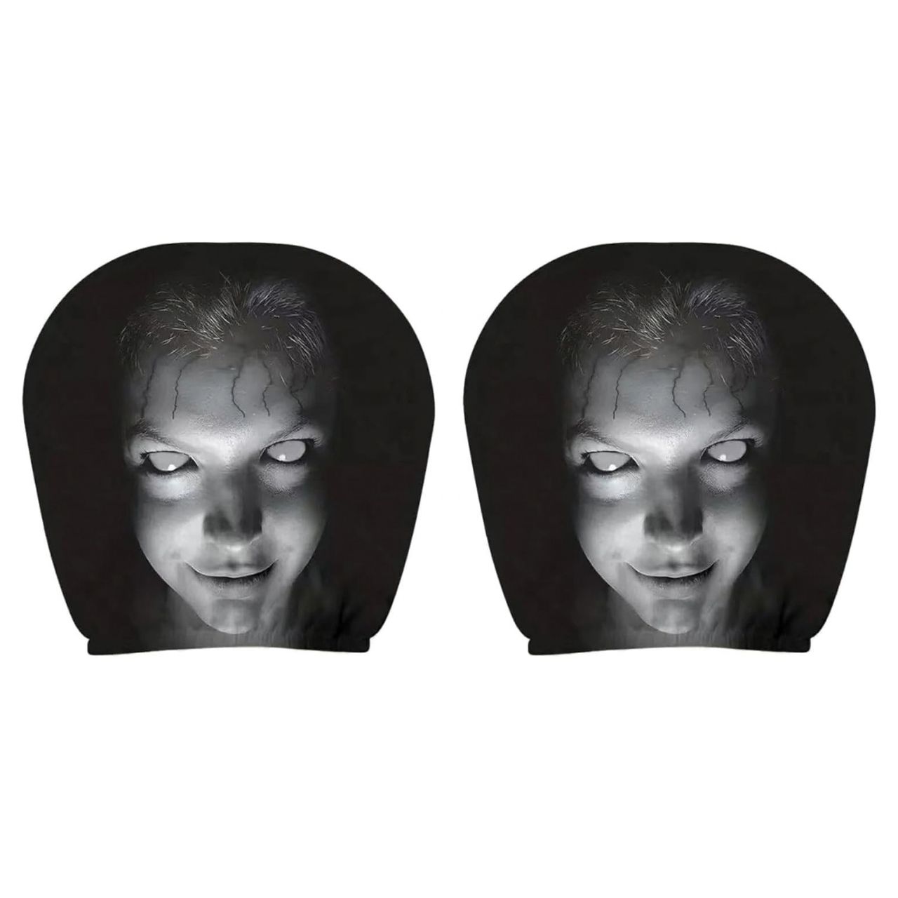 Strašne navlake za naslone za glavu u automobilu (2 komada), GhostFace - Image 3