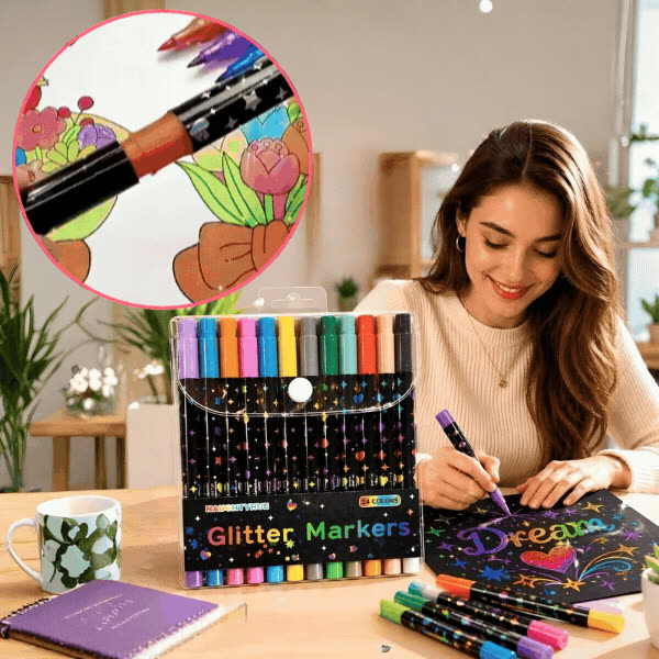 Glitter Markeri, GlitterMarkers - video