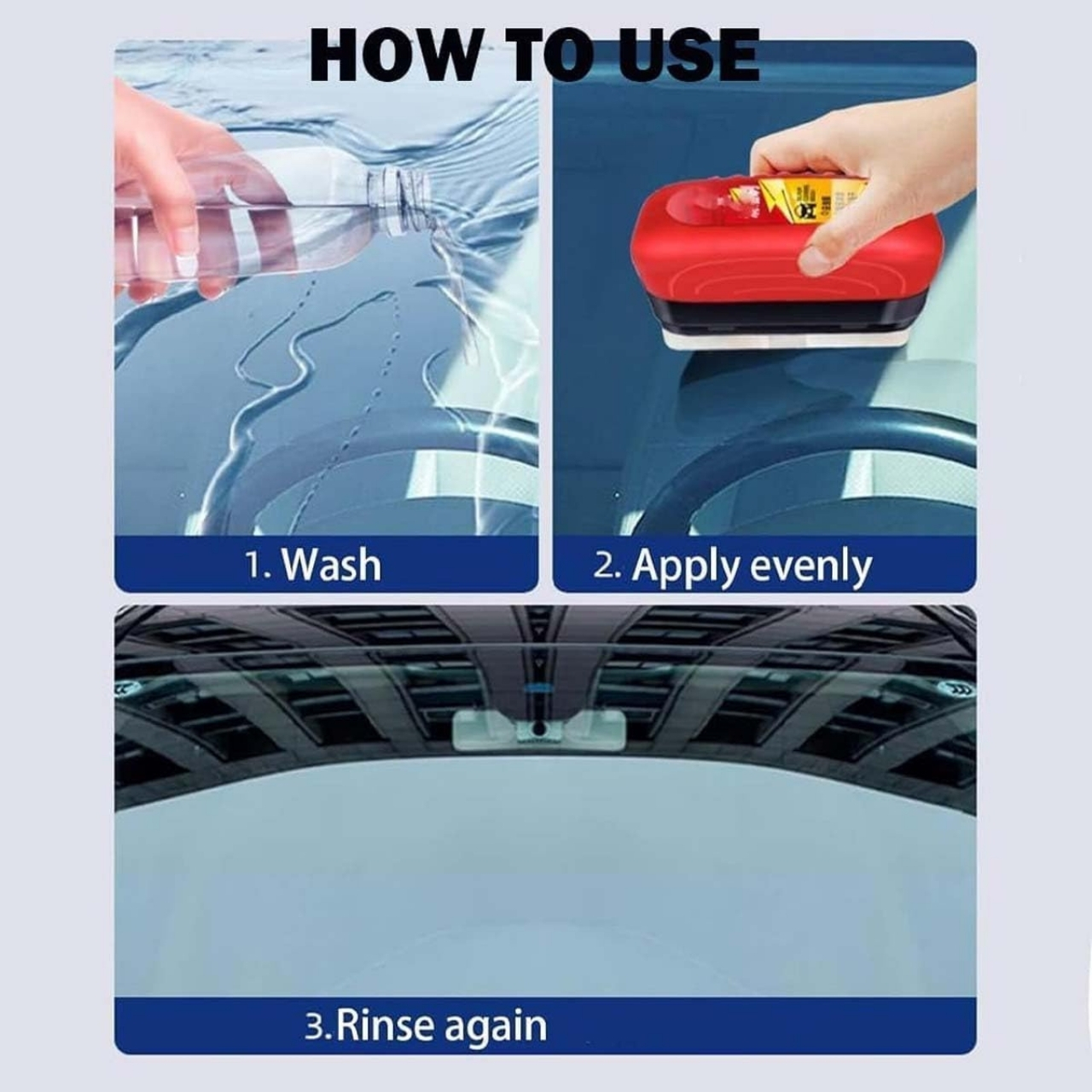 Glossy, tekući sredstvo za čišćenje stakla automobila (120 ml) - Image 3