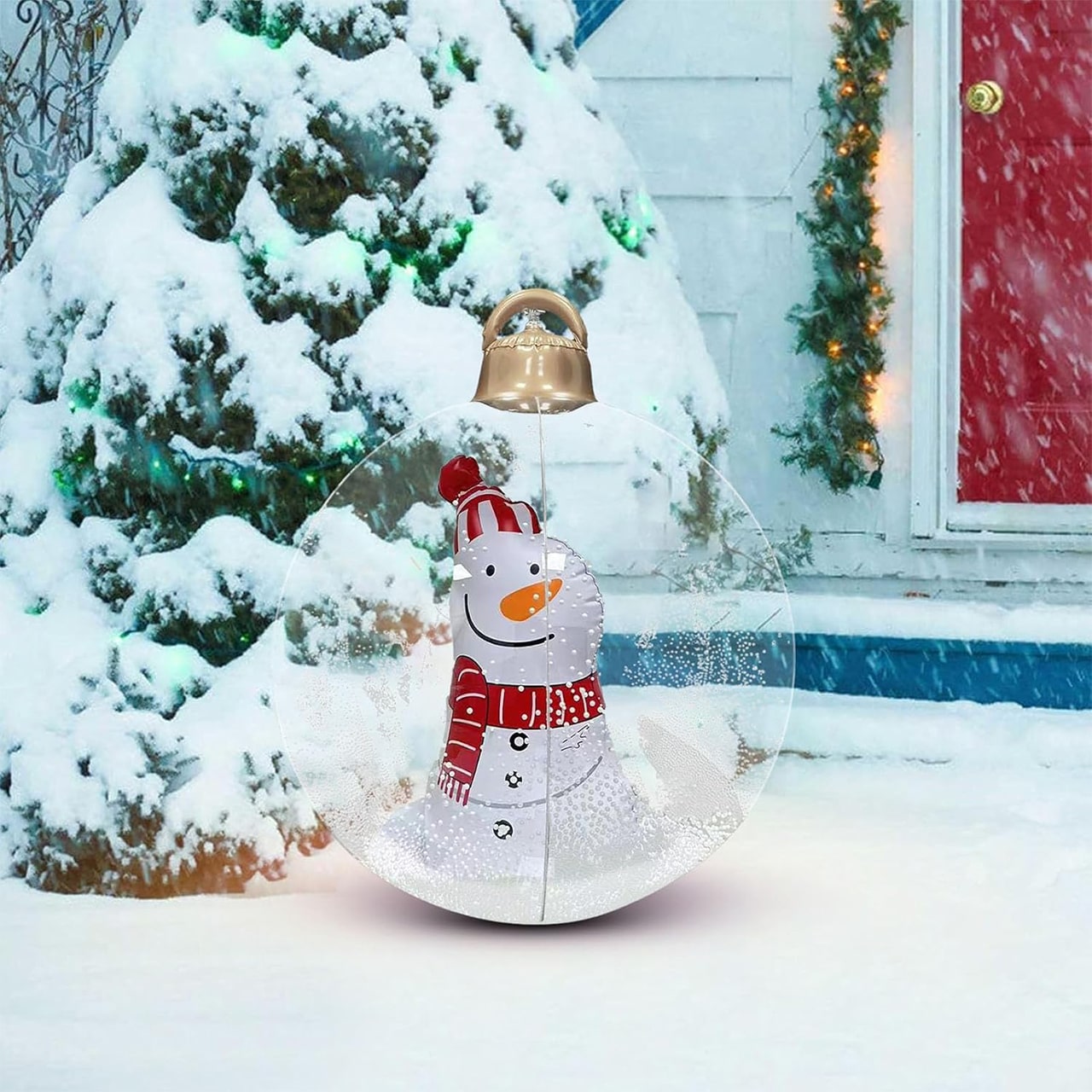 GlowySnowy, božićna kugla s motivom snjegovića i svjetlom - Image 2