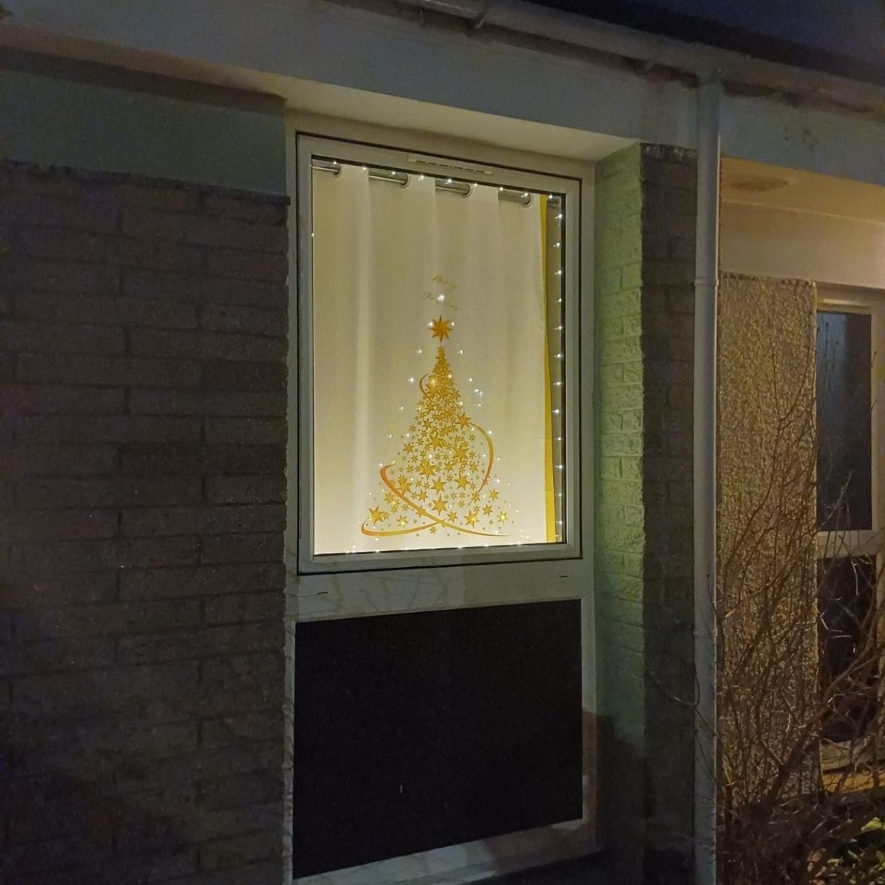 GoldenTree, božićne naljepnice za prozore u zlatu (2 kom) - Image 6