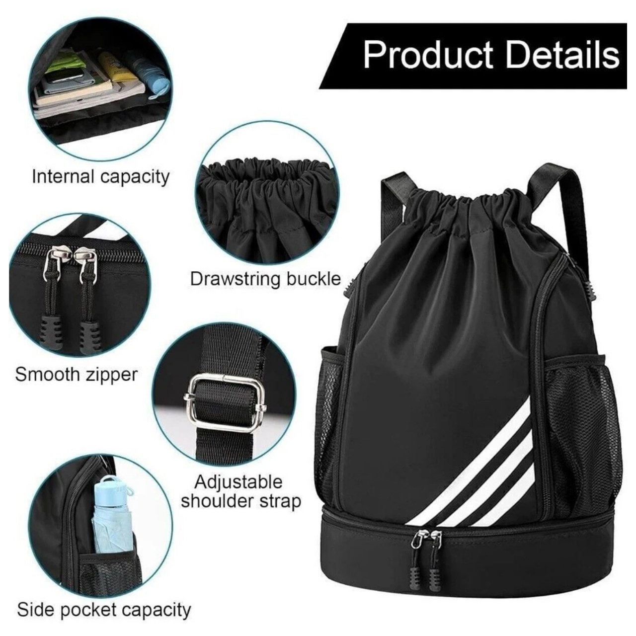 GymPack, sportski ruksak s više pretinaca - Image 4