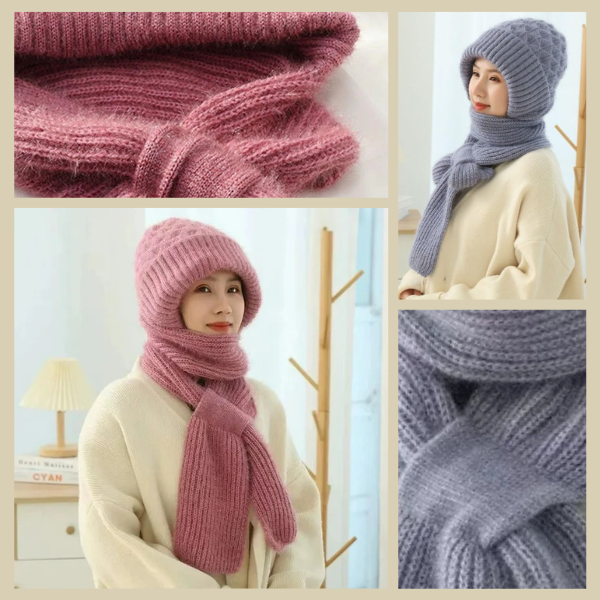 HOTHEAD-RJA, Zimski pleteni šal s kapuljačom - Image 7