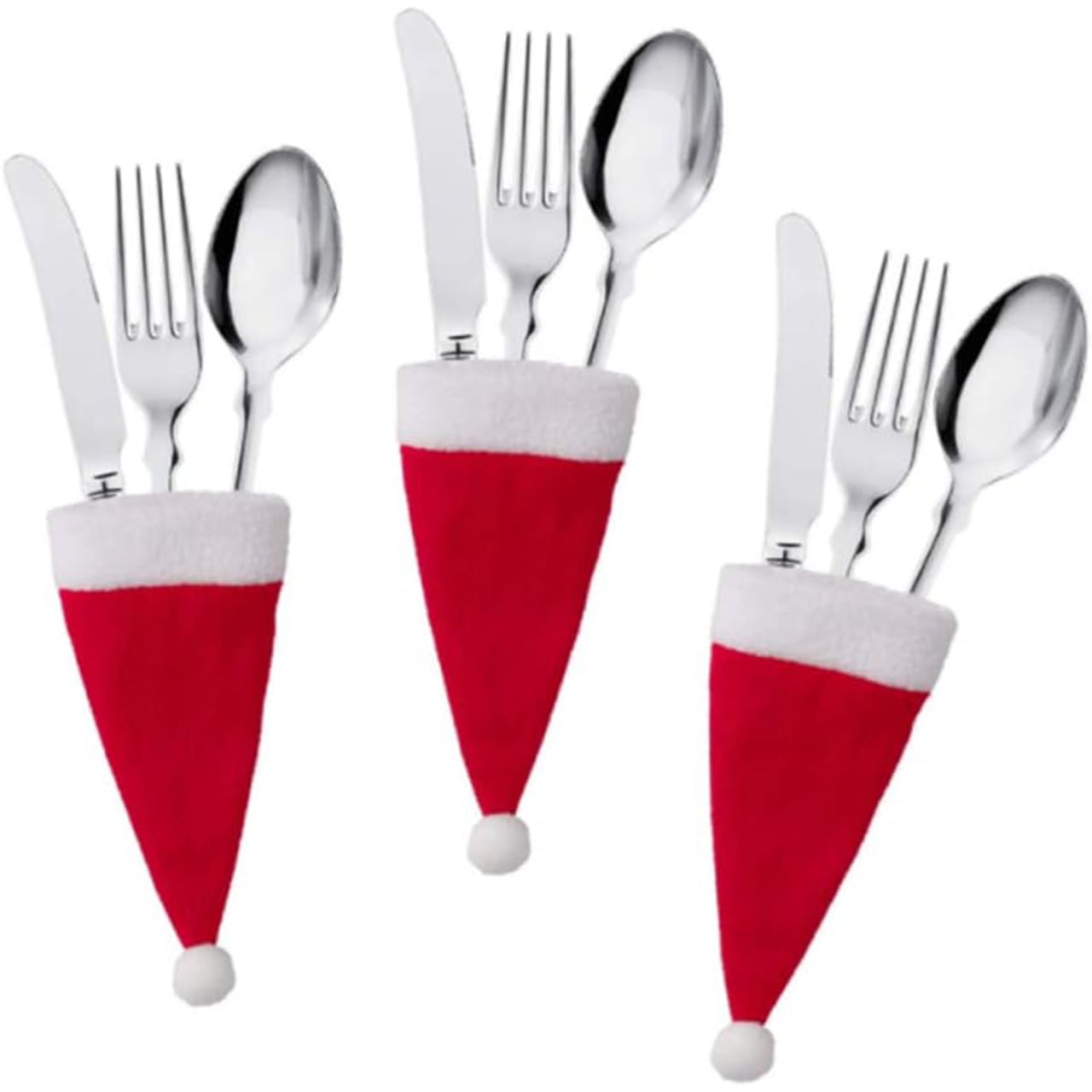 HatBundle, podmetač u obliku Santa šešira (20 komada) i blagdanski pokrivač za stolicu (4 komada) - Image 3
