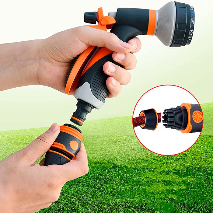 HoseSpray, Set s mlaznicom za vrtno crijevo, priključkom za crijevo i pištoljem za zalijevanje - Image 8