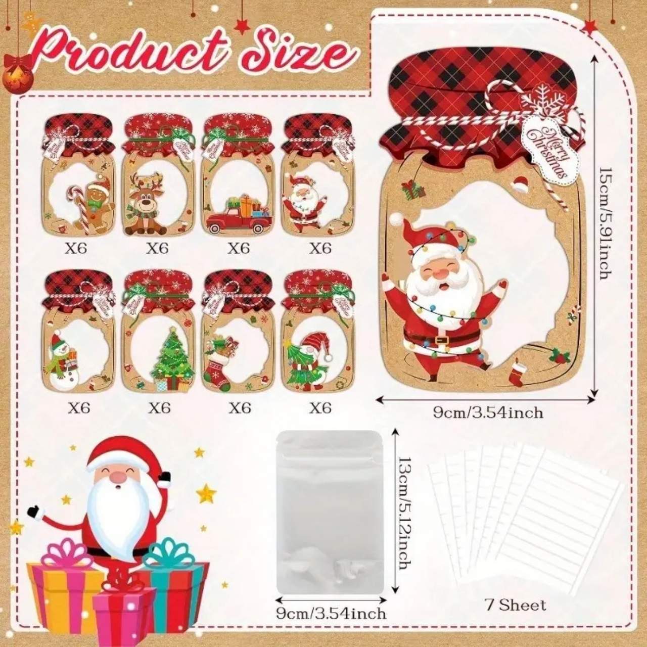 JarGifts, Božićni set čestitki (48 kom.) - Image 3