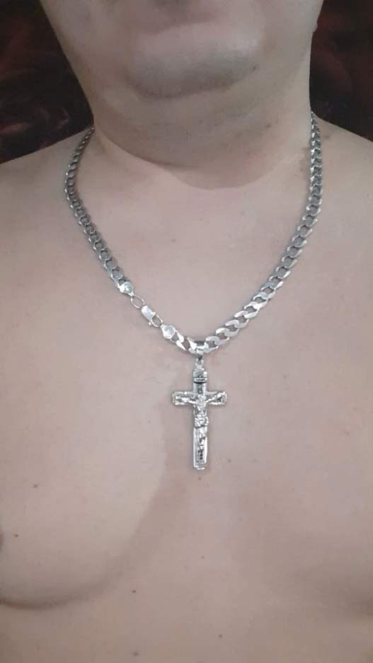 JesusNecklace, srebrna ogrlica s Isusom - Image 4