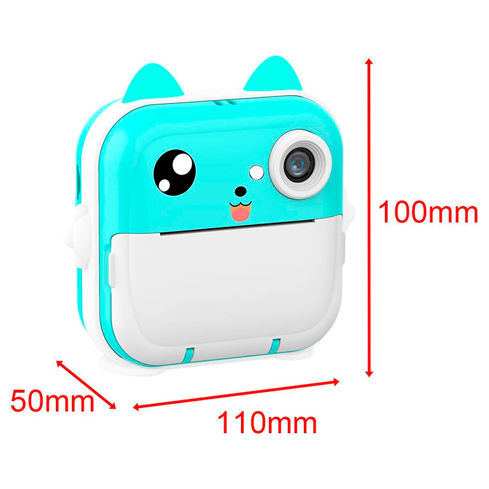 JumboPrintBundle, set s kamerom za trenutno ispisivanje fotografija, 2 + 5 besplatnih rola papira, USB kabel, ručna traka i Micro SD kartica - Image 2