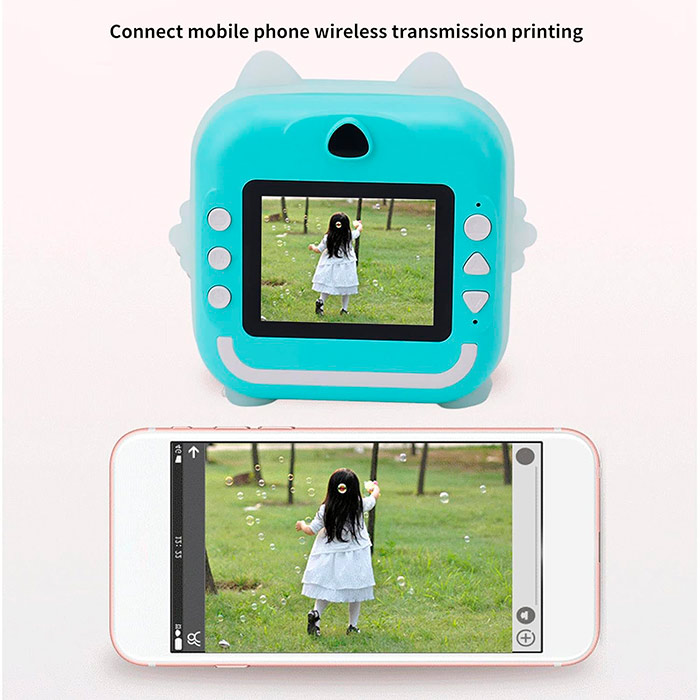 JumboPrintBundle, set s kamerom za trenutno ispisivanje fotografija, 2 + 5 besplatnih rola papira, USB kabel, ručna traka i Micro SD kartica - Image 5