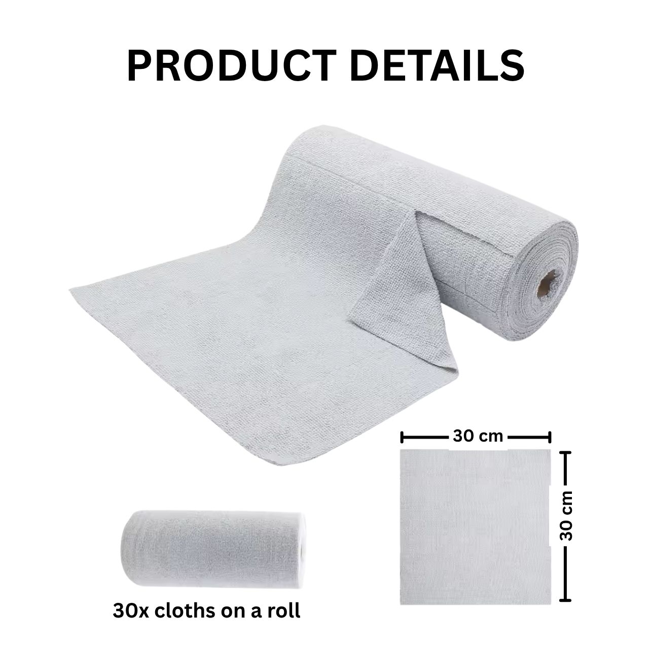 Krpe od mikrovlakana za čišćenje u roli (30 komada), KitchRoll - Image 7