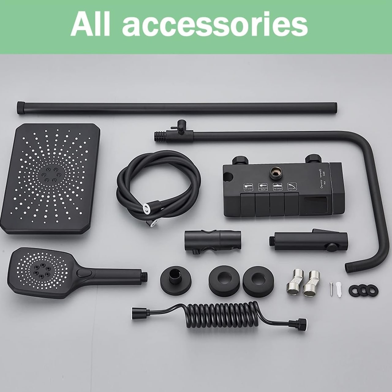 LuxShowerSet, luksuzni tuš set s 3 različita nastavka - Image 9
