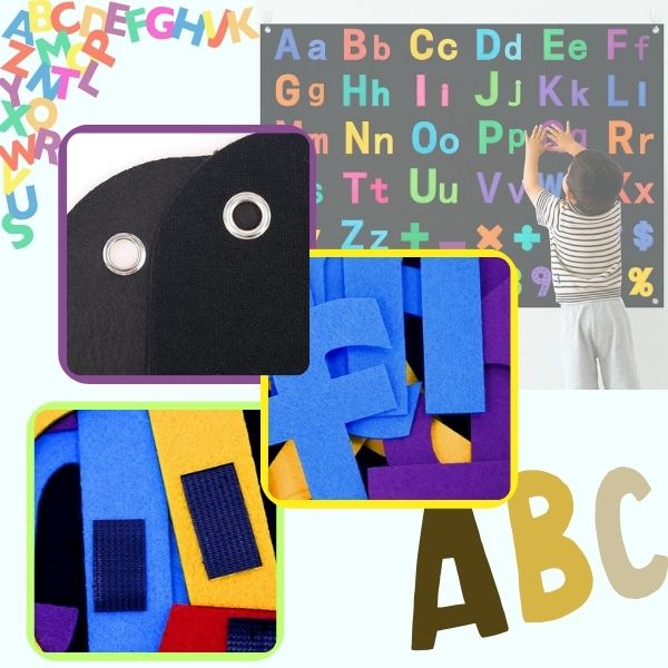 MSRIBOARD-ABC, Komplet pripovjednih podloga od filca - Image 5