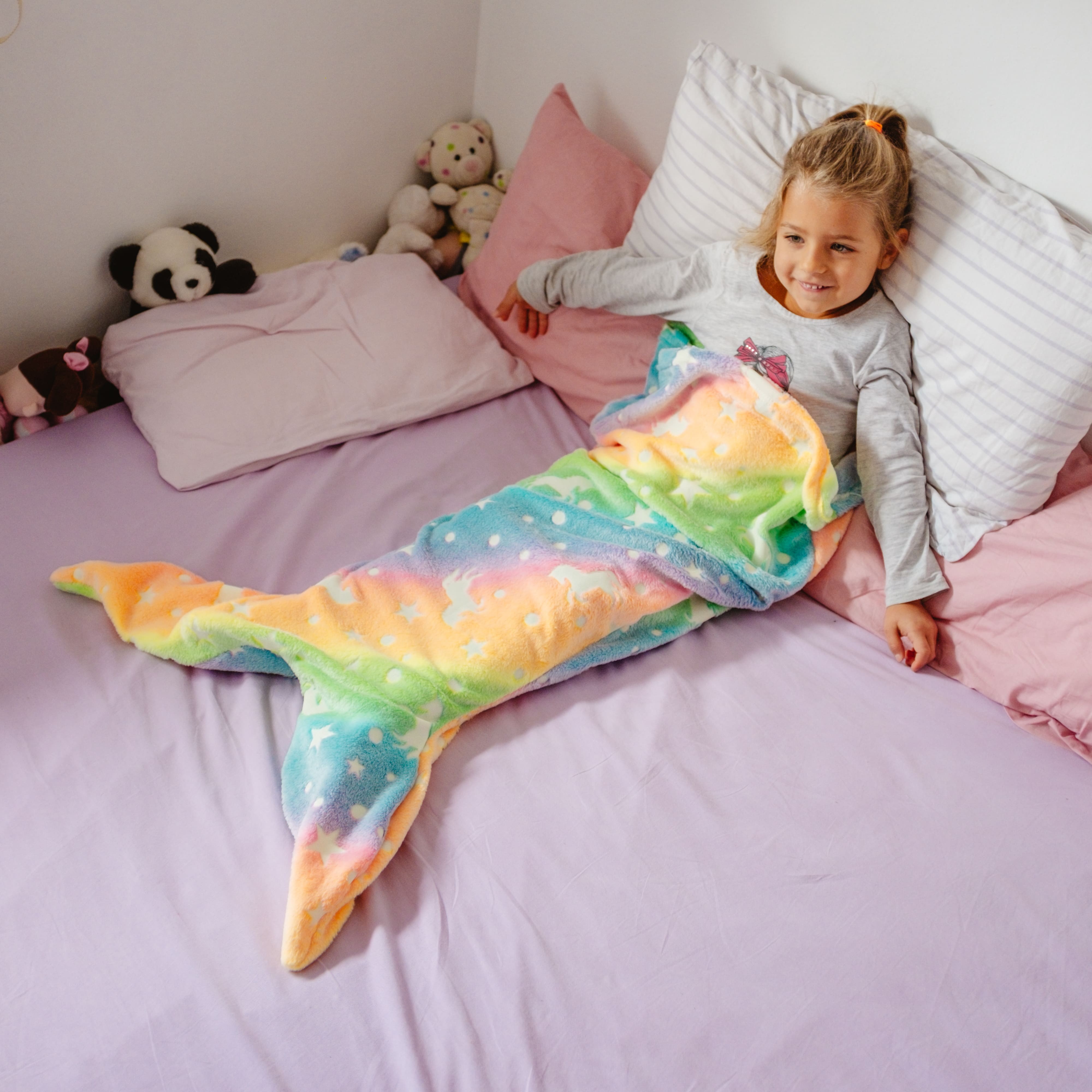 MermaidBlanket, deka za djecu u obliku repa sirene - Image 9