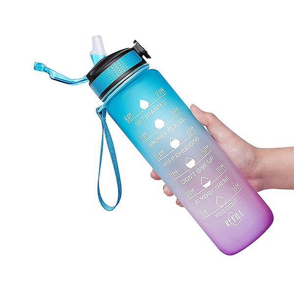 MotivationalBottle, boca za vodu s motivacijskim citatima i vremenskim oznakama (1000 ml) - Image 2