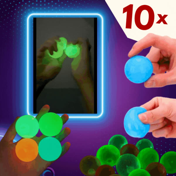 NEONBALLS, Svjetlucave antistres loptice GlowBuddies - video