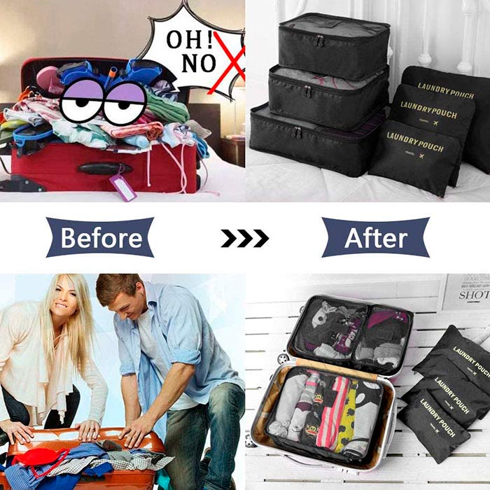 PackingBags, putne torbe za organizaciju u kofera i ruksaka (6 komada) - Image 4
