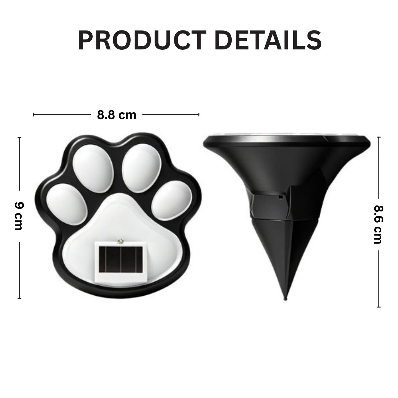 Solarne LED svjetiljke u obliku šapa, Paws - Image 5