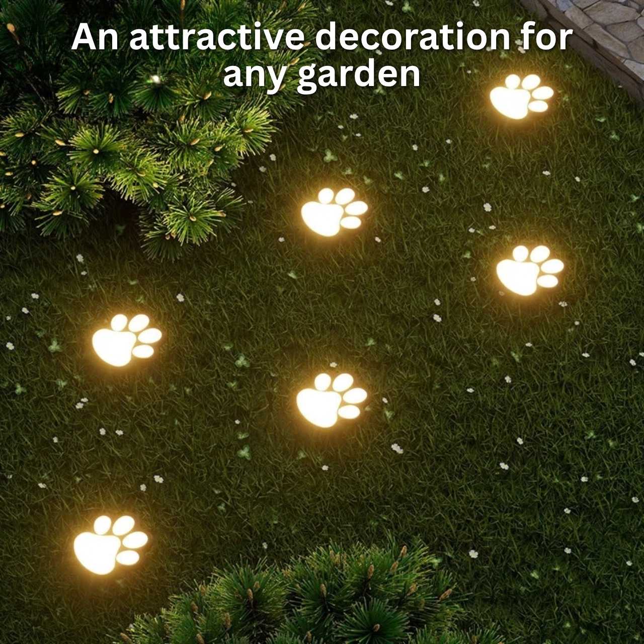 Solarne LED svjetiljke u obliku šapa, Paws - Image 6