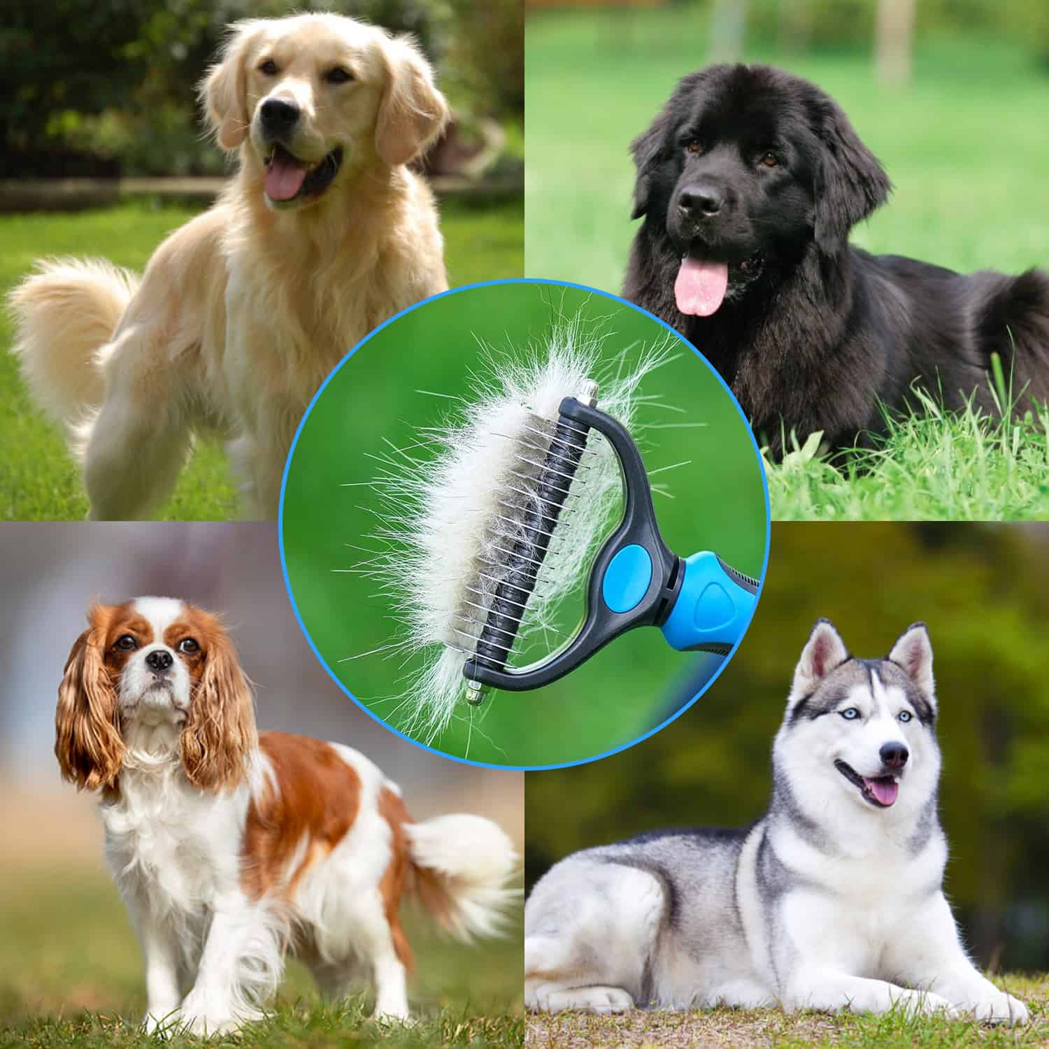 PetTangler, dvostrana četka za uklanjanje dlaka i poddlake - Image 6