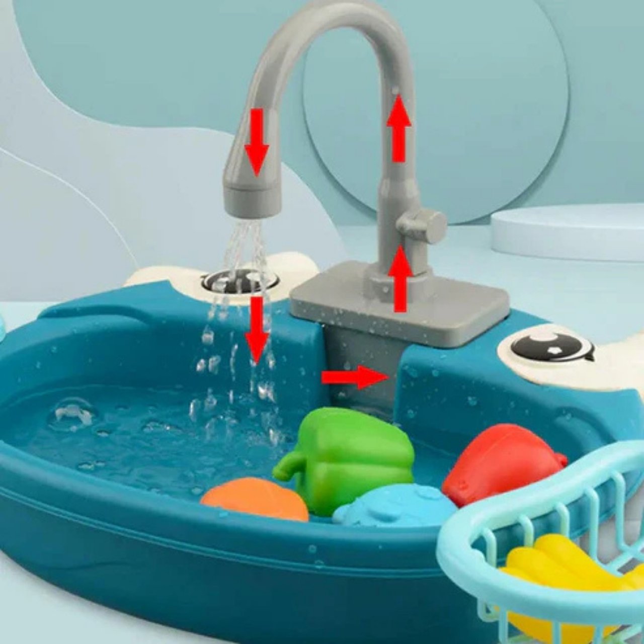 PlaySink, dječji kuhinjski set s umivaonikom - Image 7