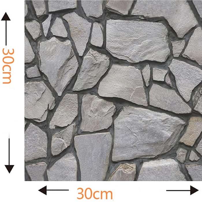 RocksWall, trodimenzionalne zidne naljepnice s efektom kamena (10 kom.) - Image 2