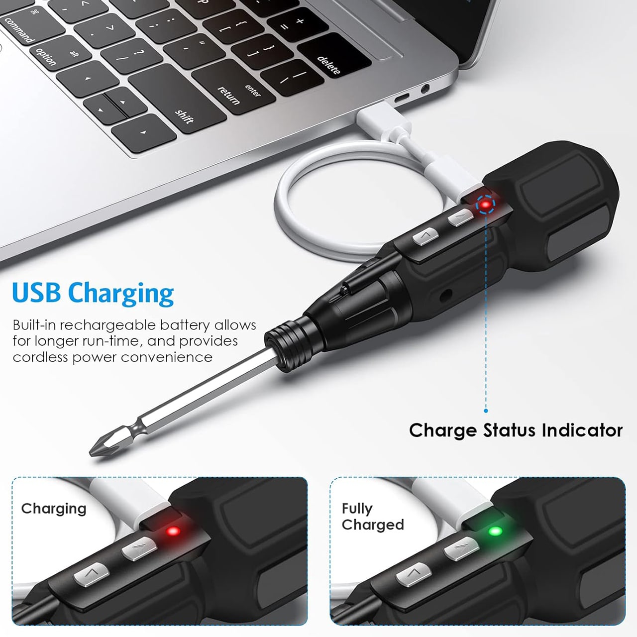 Punjenje putem USB kabela.