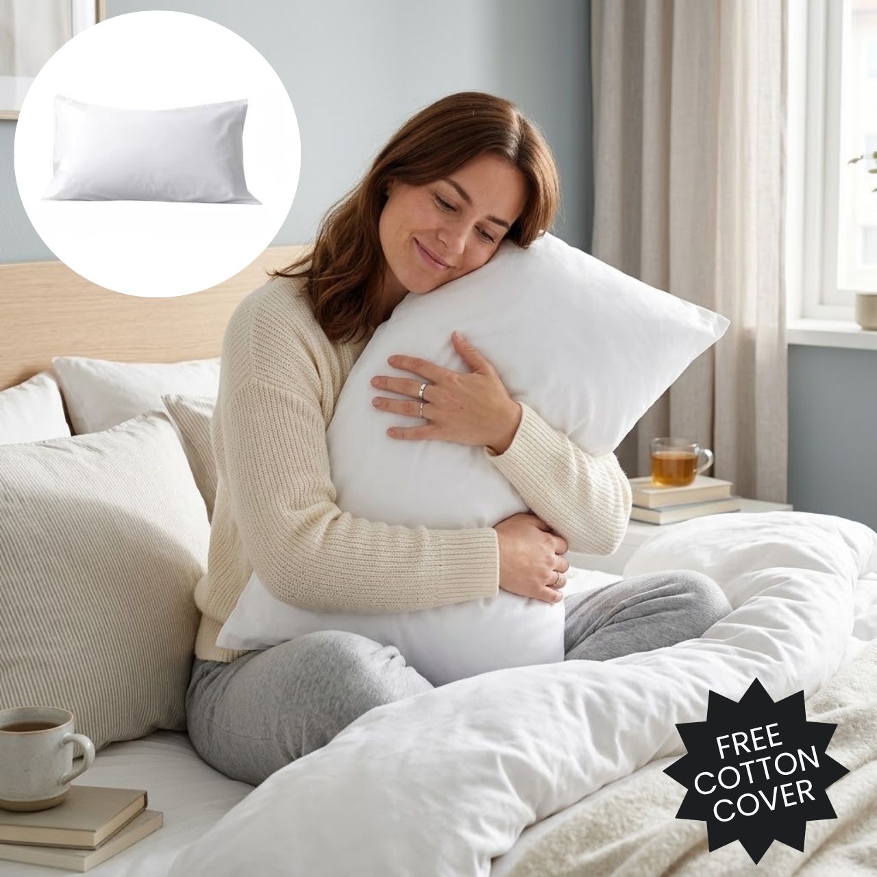 Ergonomski jastuk + besplatna pamučna navlaka, SetComfy - Image 3