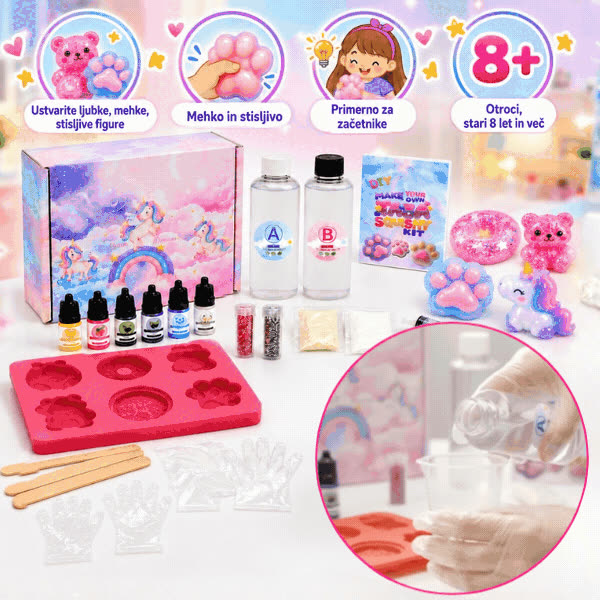 Komplet za izradu DIY figurica, SquishyMaker - video
