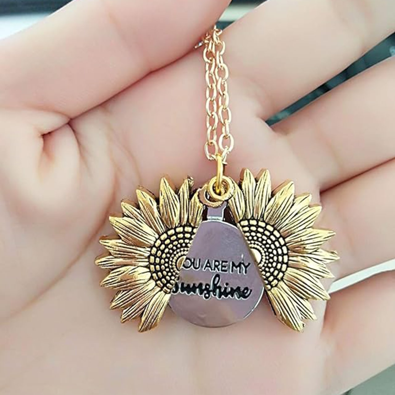 SunNecklace, ogrlica s motivom suncokreta i slatkim natpisom - Image 6