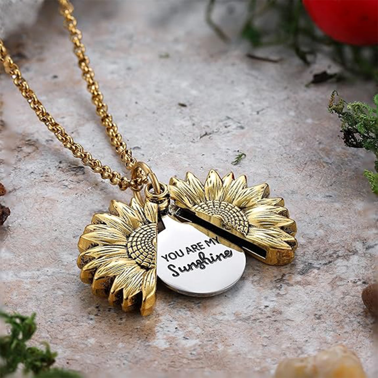 SunNecklace, ogrlica s motivom suncokreta i slatkim natpisom - Image 8