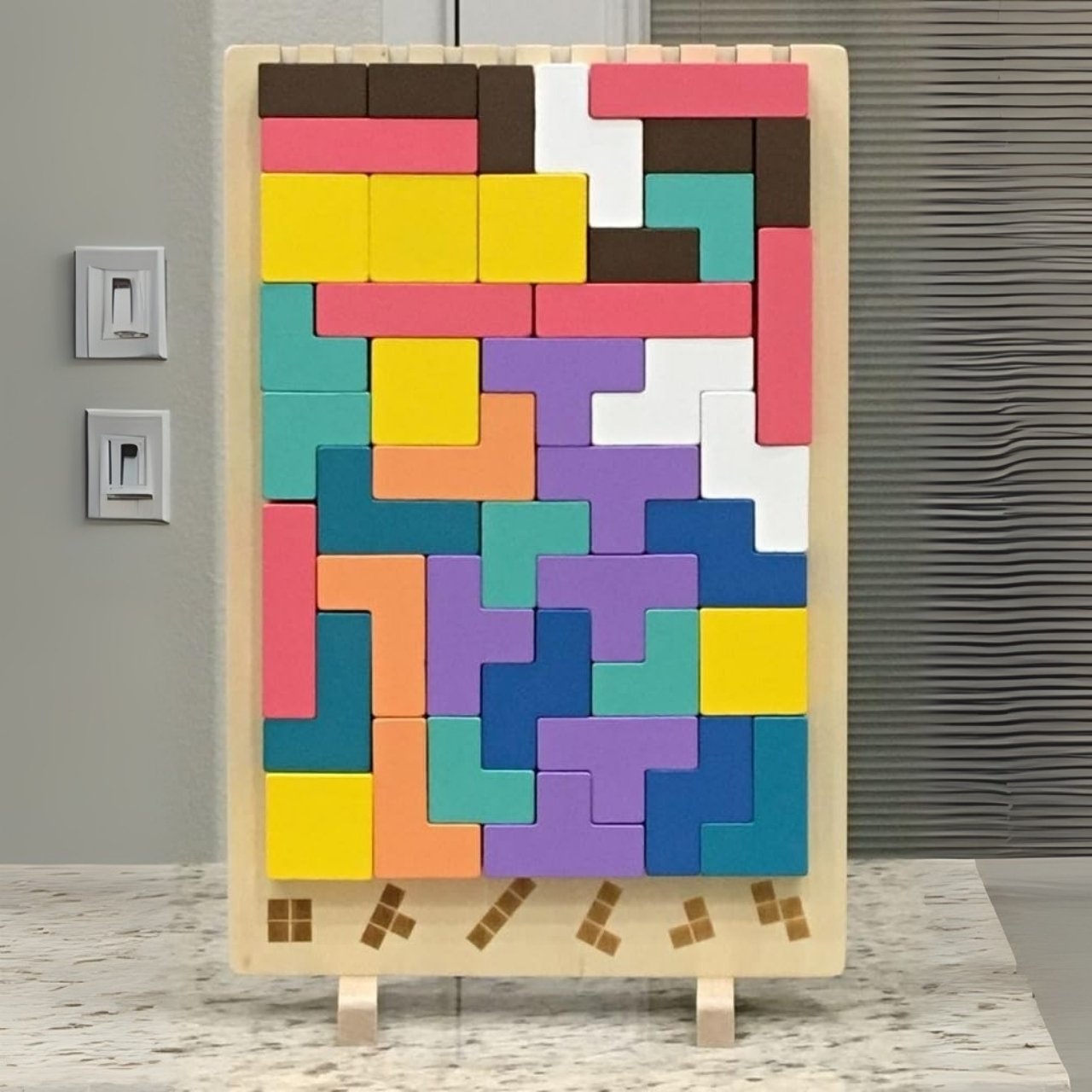 Tetris, drvena didaktička igračka - Image 2
